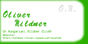 oliver mildner business card